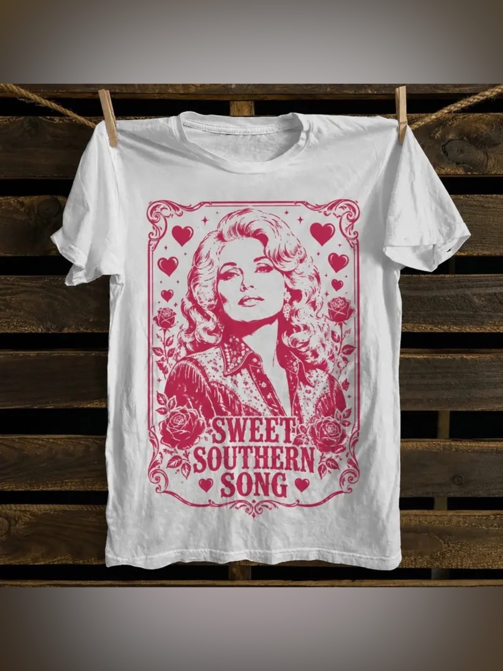 Vintage Dolly Parton Queen of Twang Retro Western Country Music Graphic T-Shirt